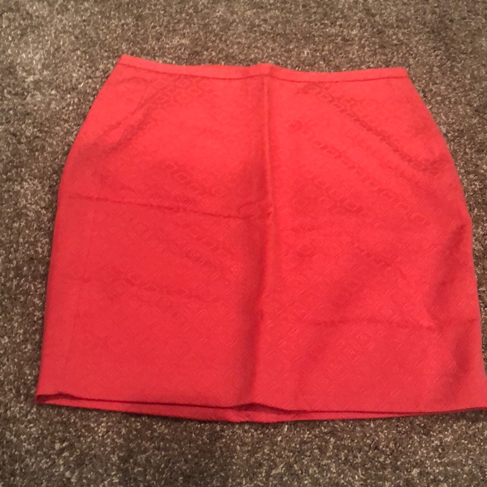 NWT The Limited Dark Coral Pencil Skirt